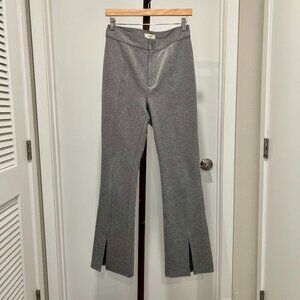 Maeve By Anthropologie - Stretch High Rise Front Seam Flair Pants Size 10 - Grey